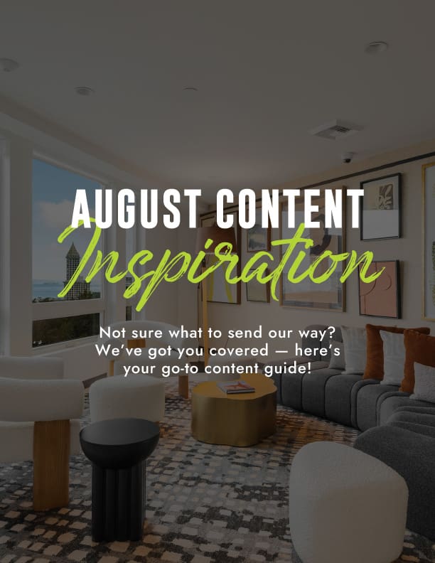 Content Inspiration Content Inspiration | Social Media For Leasing | Envida | Scottsdale ...